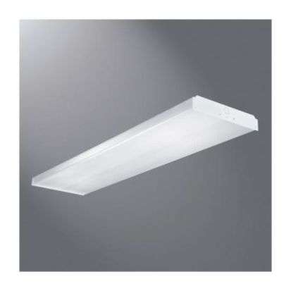 Cooper Lighting Metalux® WN-432A-UNV-EB81-U WN Series Commercial Surface Wraparound, (4) Fluorescent/T8 Lamp, 128 W Fixture, 120 To 277 VAC, Baked White Enamel Housing