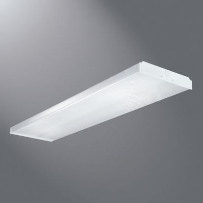 Cooper Lighting Metalux® WN-232A-UNV-EB81-U WN Series Commercial Surface Wraparound, (2) Fluorescent/T8 Lamp, 64 W Fixture, 120 to 277 VAC, Baked White Enamel Housing