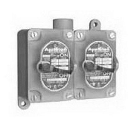 Emerson Electric Appleton® UNILETS™ EDS275-F1 2-Gang Dead End Explosionproof Tumbler Switch, 120 to 277 VAC, 20 A, NEMA 7CD/9EFG NEMA Rating