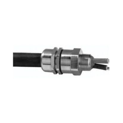 Emerson Electric Appleton® 20S16PX0505 PXSS2K Compound Barrier Flame Proof Standard Cable Gland Connector, 1/2 in Trade, 0.122 to 0.343 in Cable Openings, Brass, Nickel Plated