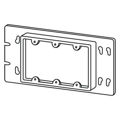 Appozgcomm 3GC75N Multi-Gang Electric Box Cover, 4-9/16 in L x 8-3/4 in W, Switch Cover, Steel