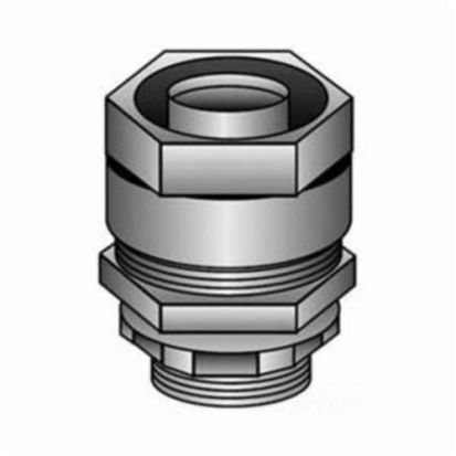 Emerson Electric O-Z/Gedney 4Q-150 Concretetight Liquidtight Oiltight Raintight Conduit Connector, 1-1/2 in Trade, Straight, Malleable Iron, Zinc Electroplated