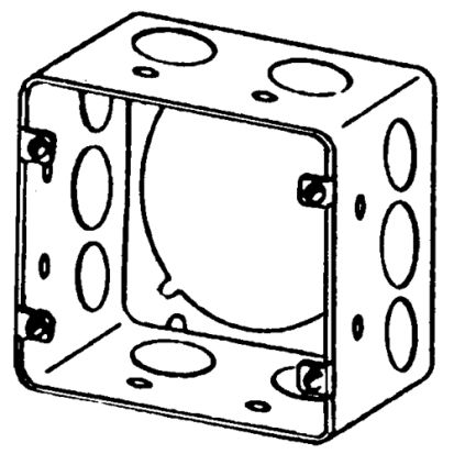 Emerson Electric Appleton® ETP™ 4SJDE-1/2-3/4 Square Box Extension Ring, 2-1/8 in D, Steel