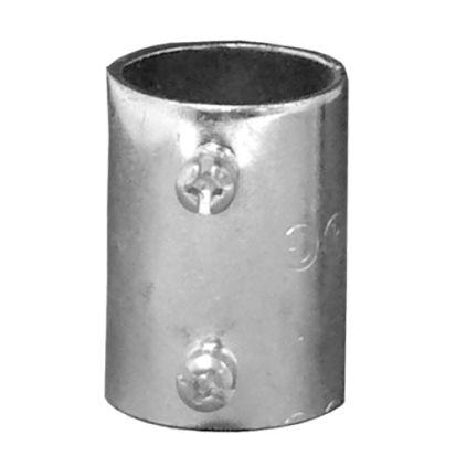 Emerson Electric Appozgcomm® ETP™ 5075S 5000S Set Screw Coupling, 3/4 In, For Use With EMT Conduit, Steel, Zinc Plated