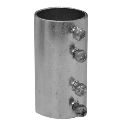 Appleton® ETP™ 5125S 5000S Set Screw Coupling, 1-1/4 in, For Use With EMT Conduit, Steel, Zinc Plated