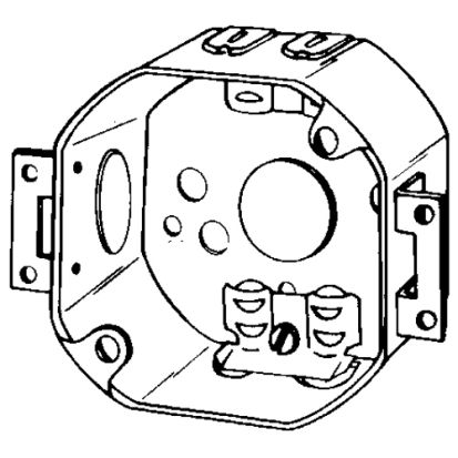 Appozgcomm 560LXE Octagon Box, Steel, 11.9 cu-in, 7 Knockouts, 1-1/2 in D