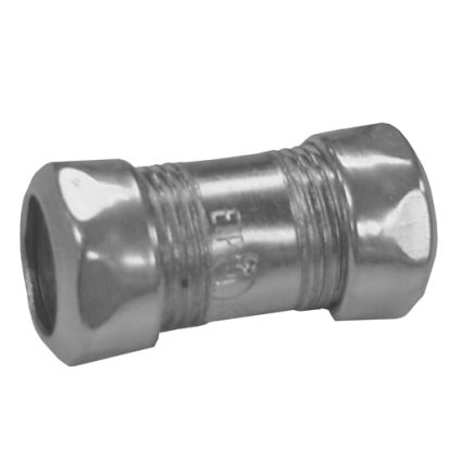 Emerson Electric Appozgcomm® ETP™ 6075S 6000S Compression Coupling, 3/4 In, For Use With EMT Conduit, Steel, Zinc Plated