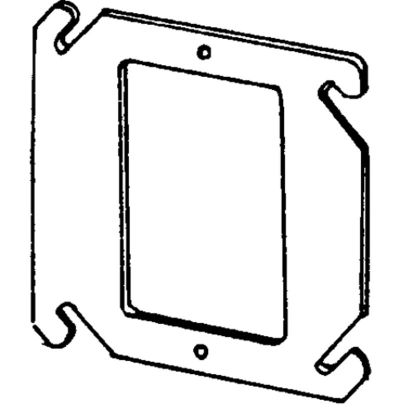 Appozgcomm ETP™ 8468F Flat Square Box Cover, 4 in L x 4 in W, Steel