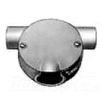 Emerson Electric Appleton® UNILETS® ALC-75 2-Hub Flexible Fixture Hanger, 3/4 in, For Use With IMC/Threaded Rigid Metallic Conduit, Malleable Iron