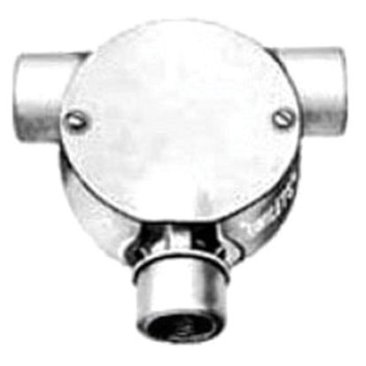 Emerson Electric Appleton® UNILETS® ALC75-B 2-Hub Flexible Ball Hanger, 3/4 in, For Use With IMC/Threaded Rigid Metallic Conduit, Malleable Iron