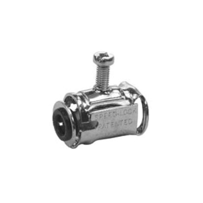 Appleton® ETP™ AMC-50 Insulated Throat Box Connector, 1/2 in Trade, 1/2 in Knockout, Steel, Electro-Plated Zinc