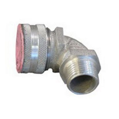 Appleton® CG90-5050 Liquidtight Strain Relief Connector, 1/2 in Trade, 1/2 to 5/8 in Cable Openings, Cast Aluminum