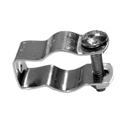 Emerson Electric Appozgcomm® Neer™ CH-050-B CH-B Conduit Hanger With Carriage Bolt And Nut, 3/8 In, 1/2 In, For Use With IMC/EMT/PVC/Rigid Conduit, Steel, Zinc Plated