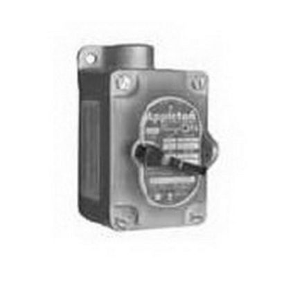 Appleton® UNILETS™ EDSC175-F2 1-Gang Feed-Through Explosionproof Tumbler Switch, 120 to 277 VAC, 20 A, NEMA 7CD/9EFG NEMA Rating