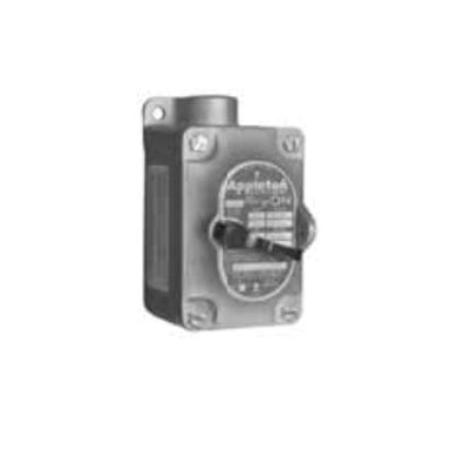 Appleton® UNILETS™ EDSC150-F1 1-Gang Feed-Through Explosionproof Tumbler Switch, 120 to 277 VAC, 20 A, NEMA 7CD/9EFG NEMA Rating