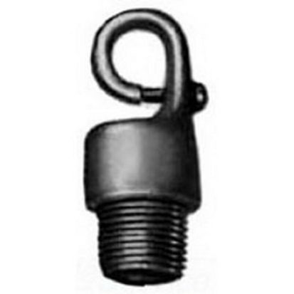 Emerson Electric Appleton® UNILETS™ EFHM-75 Male Safety Support Hook With 3/8 in Jaw Opening, 3/4 in, 200 lb Load, Malleable Iron, Clear Chromate/Zinc Electro-Plated