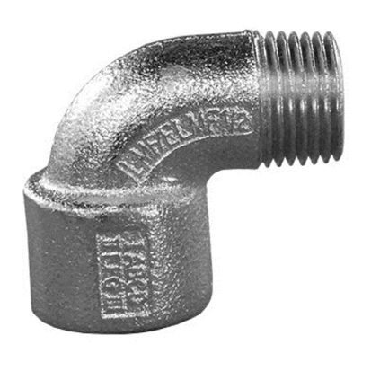 Appleton® UNILETS® ELMF90-75 Dust-Ignitionproof Explosionproof Conduit Elbow, 3/4 in Trade, 90 deg, Malleable Iron, Zinc Electroplated