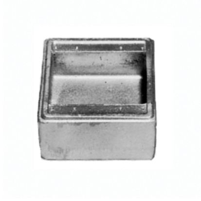 Emerson Electric Appleton® UNILETS™ FD-2G Type FD Blank Deep Cast Hub Device Box With Internal Ground Screw, Single Gang Cover, Malleable Iron, 45 cu-in Capacity, 2 Gangs, 27 Outlets, 6.31 in H x 4.63 in W x 4.75 in D