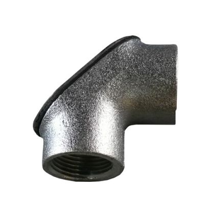 Emerson Electric Appleton® FFL-50 Female Gasketed Watertight Pulling Elbow, 1/2 In Trade, 90 Deg, Malleable Iron, Triple-coated