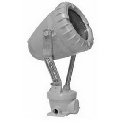 Emerson Electric Appleton® G-EFJB-30 Explosionproof Permanent Base Floodlight Fixture, (1) Incandescent Lamp, Aluminum Enamel Housing