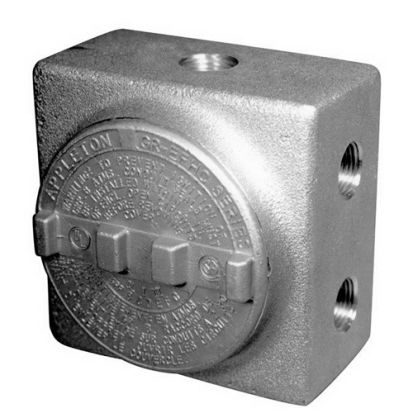 Appleton® UNILETS™ GRSS75 Dust-Ignitionproof Raintight Explosionproof Conduit Outlet Box With Multiple Hubs and Cover, 3/4 in, 3.38 in Cover Opening, 29 cu-in, Epoxy Powder Coated