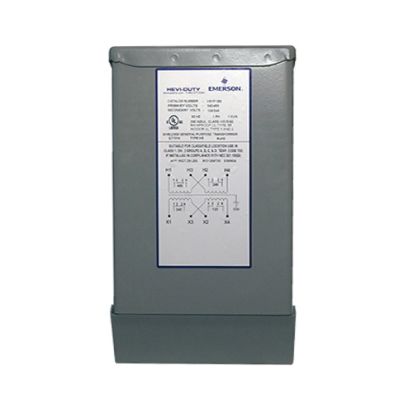 Emerson Electric SolaHD HS1F500B Encapsulated Non-Ventilated Buck Boost Transformer, 240/480 VAC Primary, 24/48 VAC Secondary, 0.5 kVA Power Rating, 50/60 Hz, 1 Phase