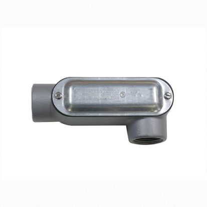 Emerson Electric O-Z/Gedney Spec 5™ LR-125CG Type LR Conduit Outlet Body With Cover and Gasket, 1-1/4 in Hub, 32 cu-in, Malleable Iron, Triple Coated