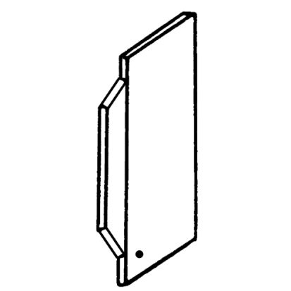 Appozgcomm ETP™ LVP-1N Low Voltage Box Partition, 1-7/8 in L, Steel, For Use With Multi-Gang Switch Box, 3/4 in Raised Cover