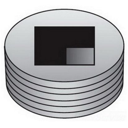 Emerson Electric O-Z/Gedney PLG200R Dust-Ignitionproof Internal Recessed Threaded Explosionproof Insert Plug, 2 in, For Use With IMC/Threaded Rigid Metallic Conduit, Outlet Boxes and Hubs, Malleable Iron, Zinc Electroplated