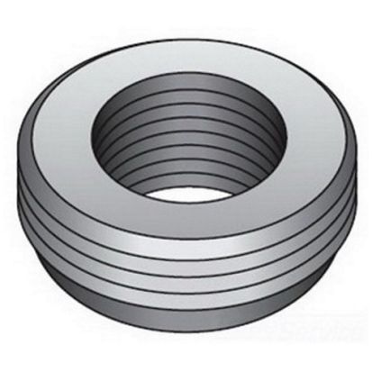 Emerson Electric O-Z/Gedney RB-342 RB Series Reducing Bushing, 3 x 2-1/2 in Trade, Malleable Iron, Zinc Electroplated