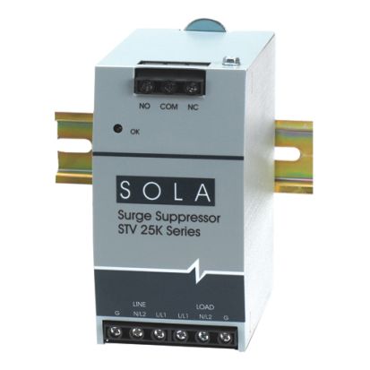 Emerson Electric SolaHD STV25K-10S STV 25K Surge Protective Device, 120 VAC, 47 to 63 Hz, 5 kA SCCR, 1 Phase