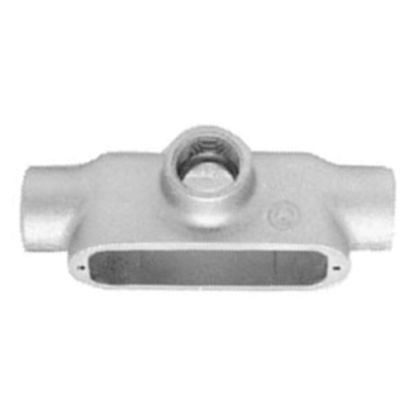 Emerson Electric Appleton® Unilets™ T75-M Type T Conduit Outlet Body, 3/4 In Hub, Form 35 Form, 9.5 cu-in Capacity, Malleable Iron, Triple Coated