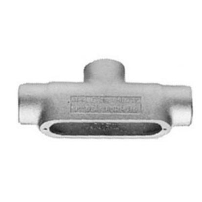 Emerson Electric Appleton® Unilets™ TB100-M Type TB Conduit Outlet Body, 1 In Hub, Form 35, 13 cu-in, Malleable Iron, Triple Coated