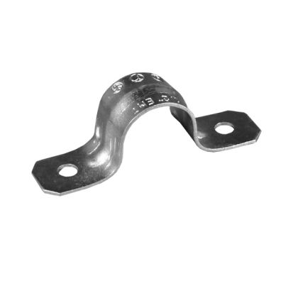 Appleton® NEER™ TH-1803 2-Hole Snap-On Strap, 1 in, For Use With IMC/Rigid Conduit, Steel, Zinc Plated