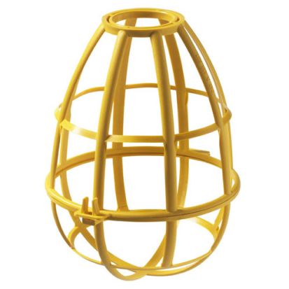Engineered Products EPCO 16100 Heavy Duty Safety Cage, For Use With Incandescent/Compact Fluorescent/LED Lamp, Plastic, Yellow