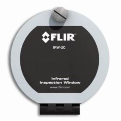 FLIR® IRW-3C Infrared Inspection Window, 3 in Crystal Insert, 0.07 in THK Window, Aluminum