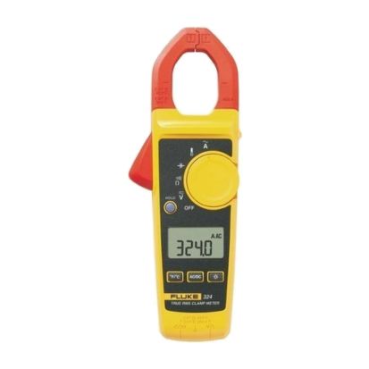 Fluke® FLUKE-324 True-RMS Clamp Meter, 600 VAC/VDC, 400 to 4000 Ohm, 45 to 400 Hz, Backlit Display