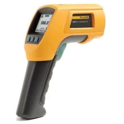 Fluke® FLUKE-568 Infrared and Contact Thermometer, -40 to 1472 deg F, +/- 1%, 1 in at 50 in Focus Spot, 0.1 to 1 u, (2) AA/LR6 Battery