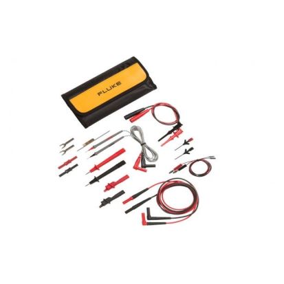 Fluke® TLK287 Electronics Master Test Lead Set, For Use With Any Multimeter, Clamp Meter or Test Instrument that Accepts a Standard Shrouded Banana Plug, Black/Red/Yellow