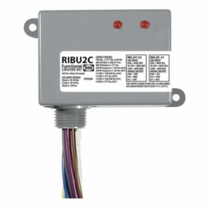 Functional Devices™ RIB® RIBU2C Pilot Control Enclosed Relay With Coil, 10 A, SPDT Contact, 120 VAC/10 to 30 VAC/VDC V Coil