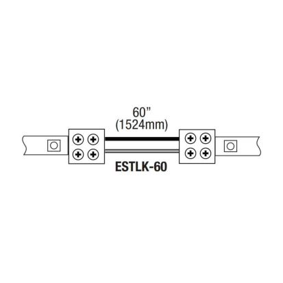 GMLighting ESTLK-60 ESTLK-60 SURE-TITE 10 MM CONNECTOR WITH THE 60IN 18AWG WIRE CONNECTED ON ONE END WITH AN EXTRA CONNECTOR IN THE BAG TO BE INSTALLED ON SITE