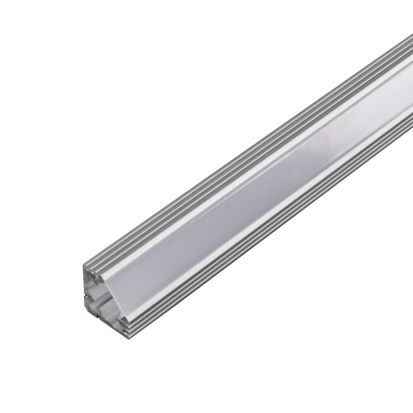 GMLighting LUMEN-TASK LED-CHL-45 EXTRUDED ANGLED (45°) ALUMINUM CHANNEL WITH 2 MOUNTING CLIPS, FOR LTR300 DRY AND WET LOCATION, LTR300-SO DRY AND WET LOCATION SLR, LTR150-RGB, LTR30 AND LTR150-RGB WET LOCATION