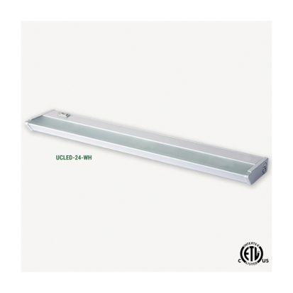 GMLighting LumenTask™ UCLED-24-WH-DIM-30 Under Cabinet Lighting,) LED Lamp, 18.6 W Fixture, 120 VAC, White Housing