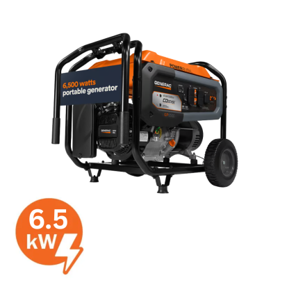 Generac 7713 Portable Generator, 120, 240 V, 6500, 8125 W Power Rating, OHV Engine