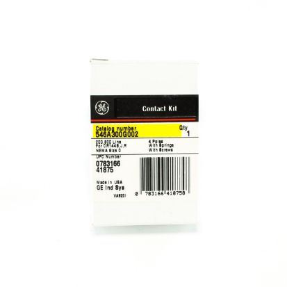 GE Industrial Solutions 546A300G002 Contact Kit, 4 Poles, For Use With 300 and 200 Line Magnetic Contactor and Starter