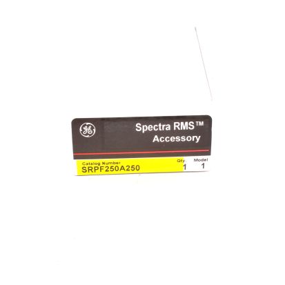 GE Spectra RMS™ GE Industrial Solutions SRPF250A250 Rating Plug, 250 A, 250 A Plug Current, SF250 Breaker Frame