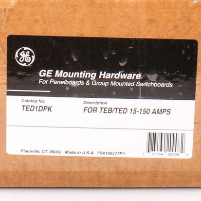 GE Spectra™ GE Industrial Solutions TED1DPK Twin Mounted Mounting Hardware Kit, For Use With TEB and TED Frame 15 to 150 A Circuit Breaker, Copper