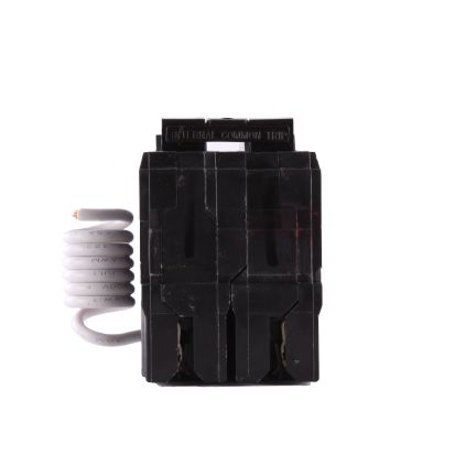 GE Q-Line® THQL2120GFT Model 3 Self-Test Ground Fault Circuit Breaker, 120/240 VAC, 20 A, 10 kA Interrupt, 2 Poles, Non-Interchangeable/LIG Trip
