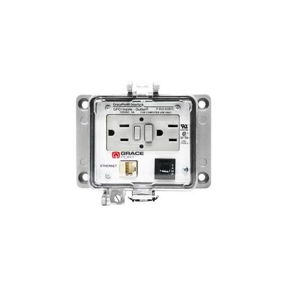 Grace Technologies GracePorts® INSIDE-OUTLET® P-R33-K2RF3 Panel Interface Connector with Category 5e Shielded Ethernet