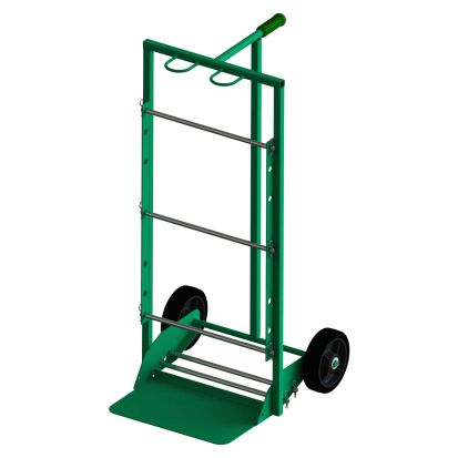 Greenlee® 38733 Hand Truck Wire Cart, 22-1/2 in L x 23 in W x 46 in H, Green